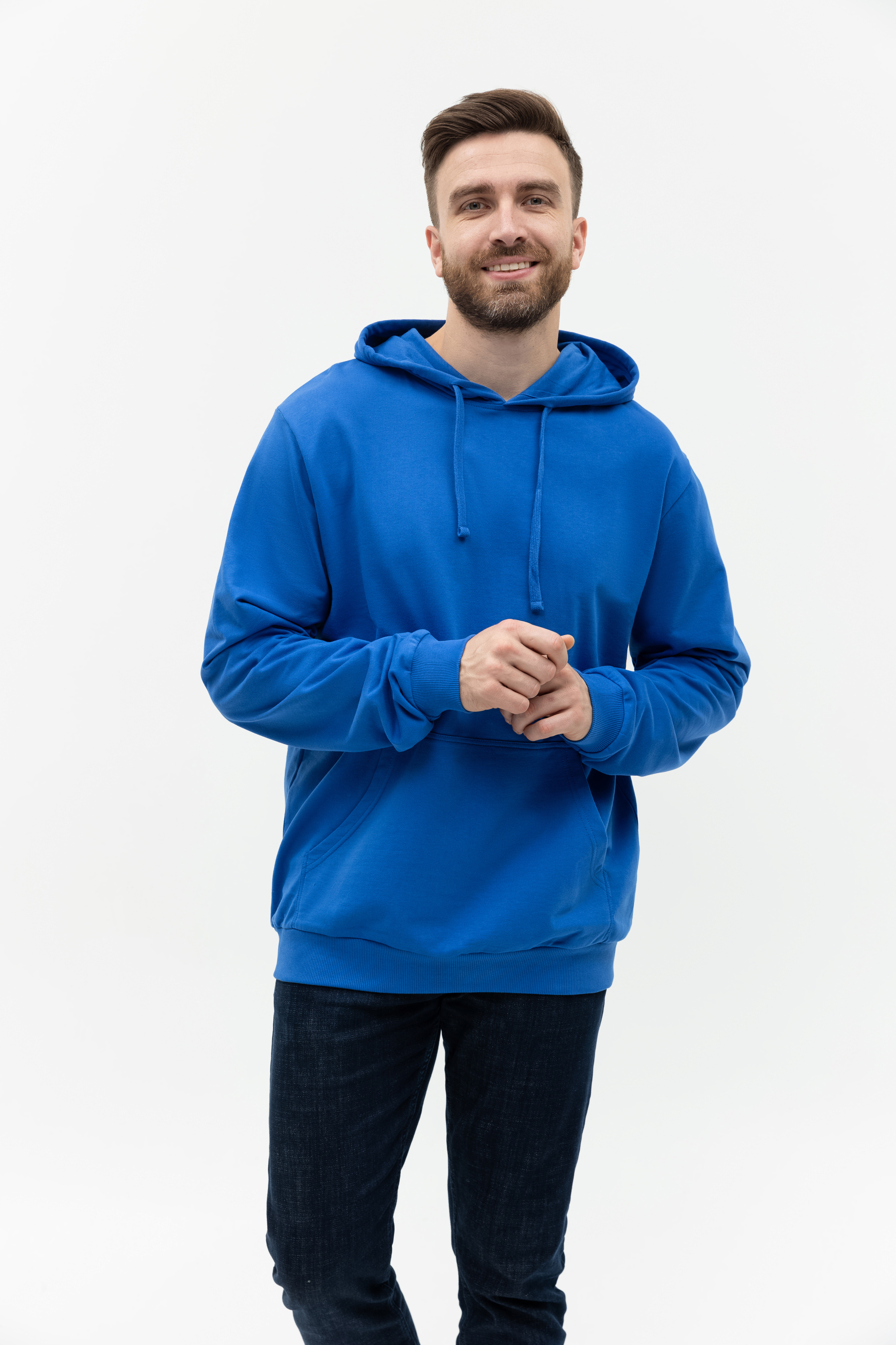 Худи унисекс STAN футер без начёса 260, 23, Синий,  (16/1)  (44/XS)