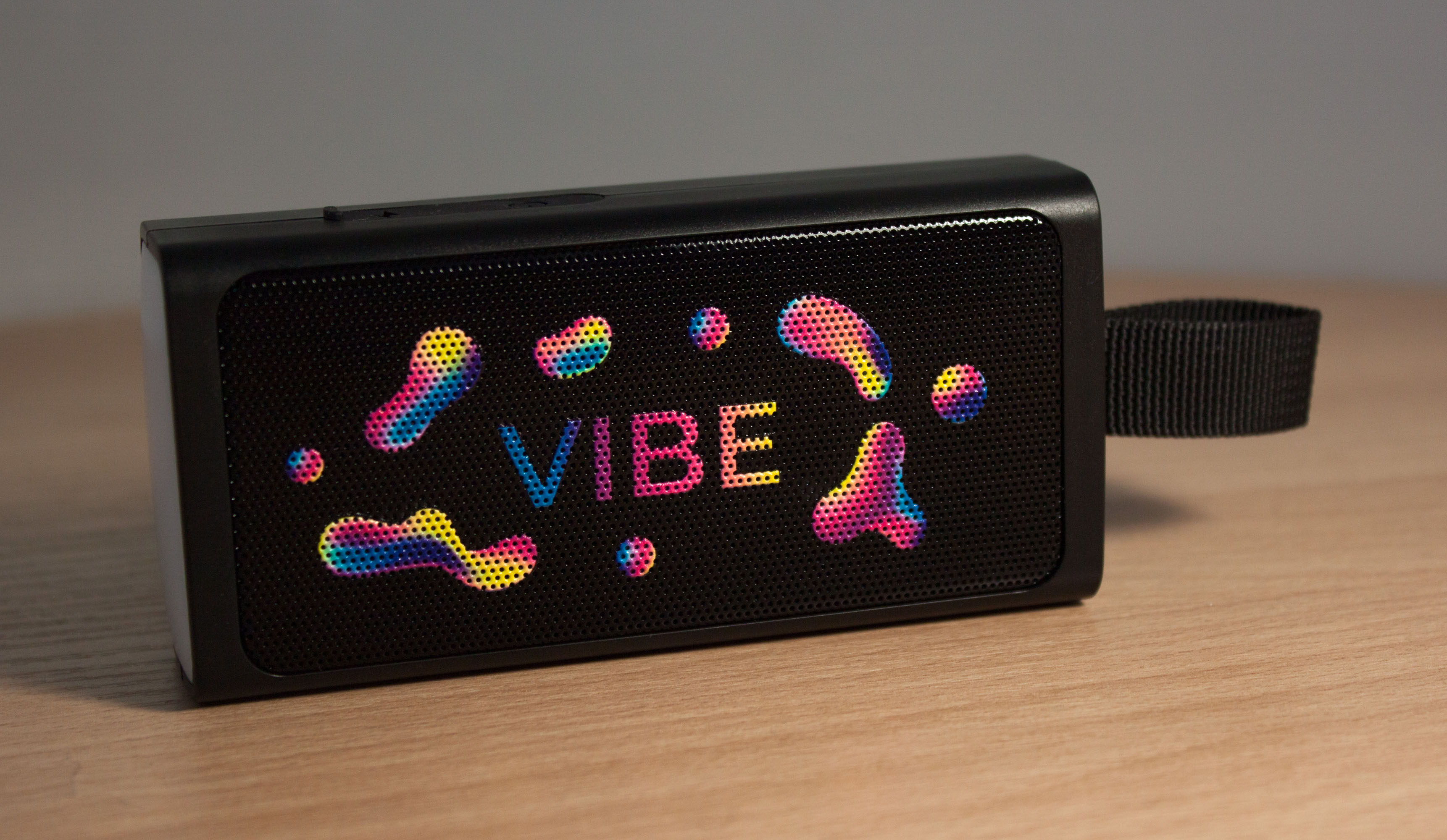 Bluetooth колонка "Vibe" 5Вт с фонариком и магнитным креплением, черный