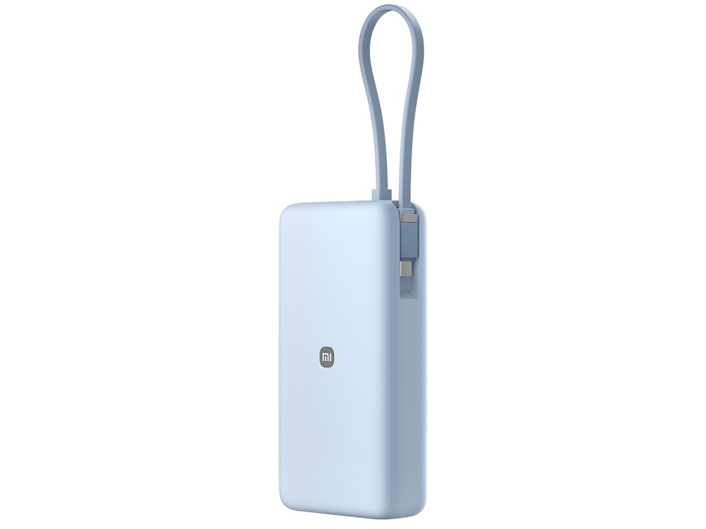 Внешний аккумулятор со встроенным кабелем Xiaomi 67W Power Bank 20000 (Integrated Cable) Ice Blue