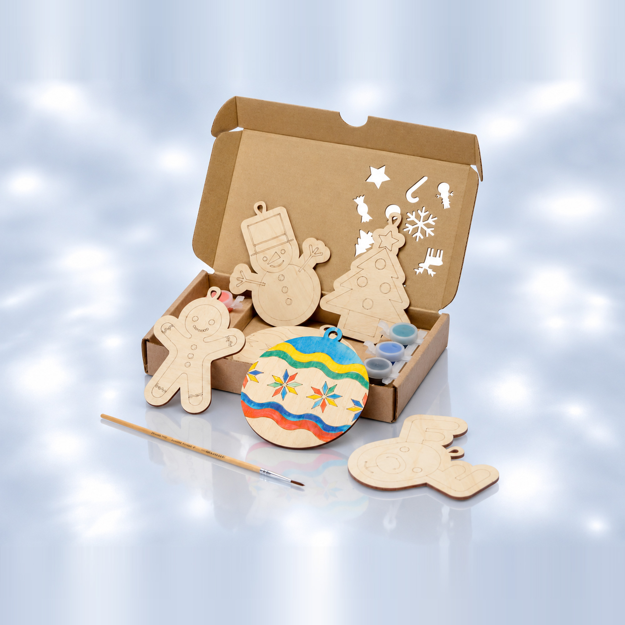 Подарочный набор для раскрашивания Christmas Toys с логотипом  | Print Logo