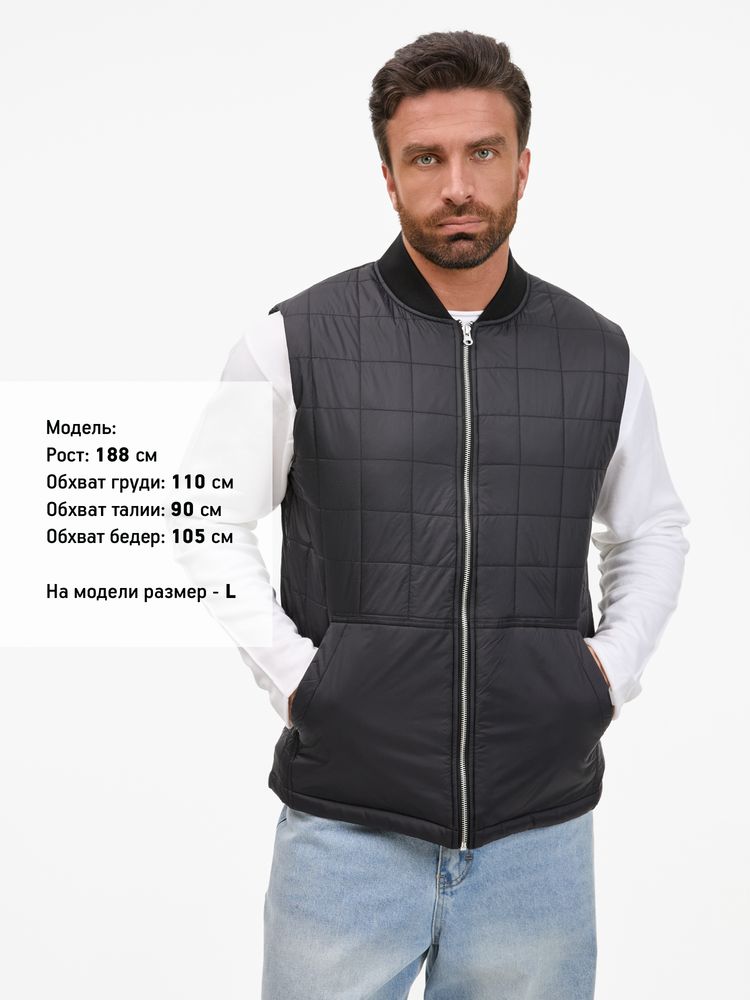 Жилет унисекс Warmbridge, черный, размер 4XL