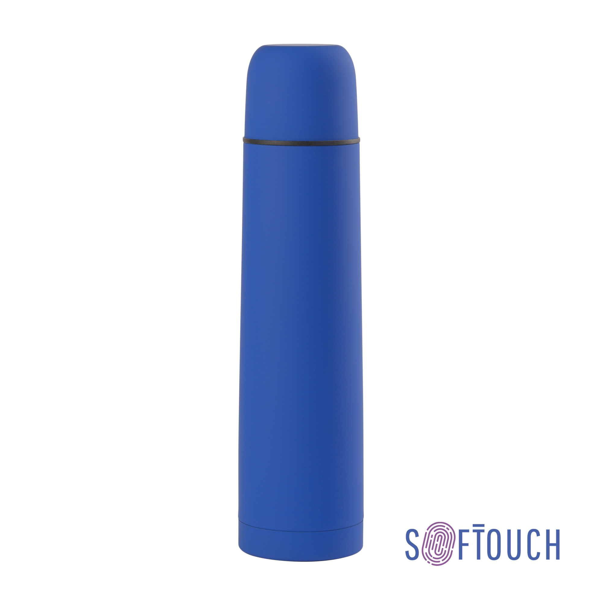 Термос "Родос" 1000 мл, покрытие soft touch, серый
