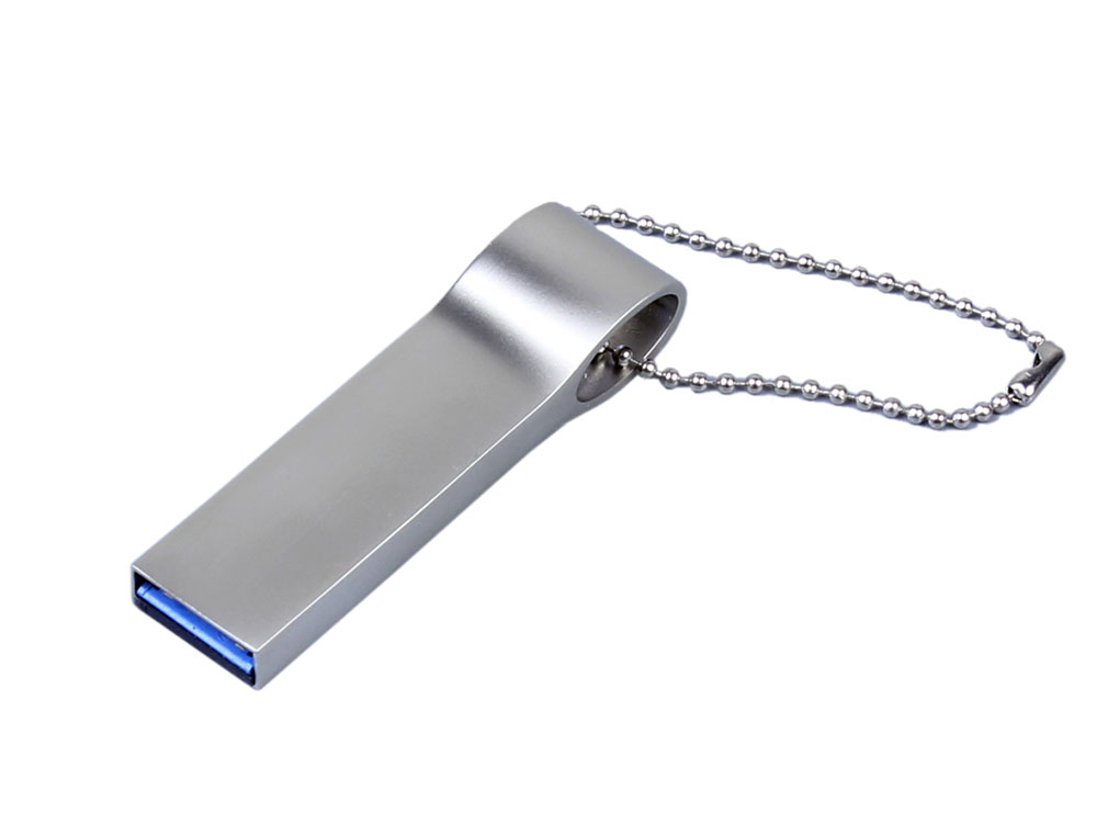 USB 2.0-флешка на 32 Гб с мини чипом и боковым отверстием для цепочки с логотипом  | Print Logo