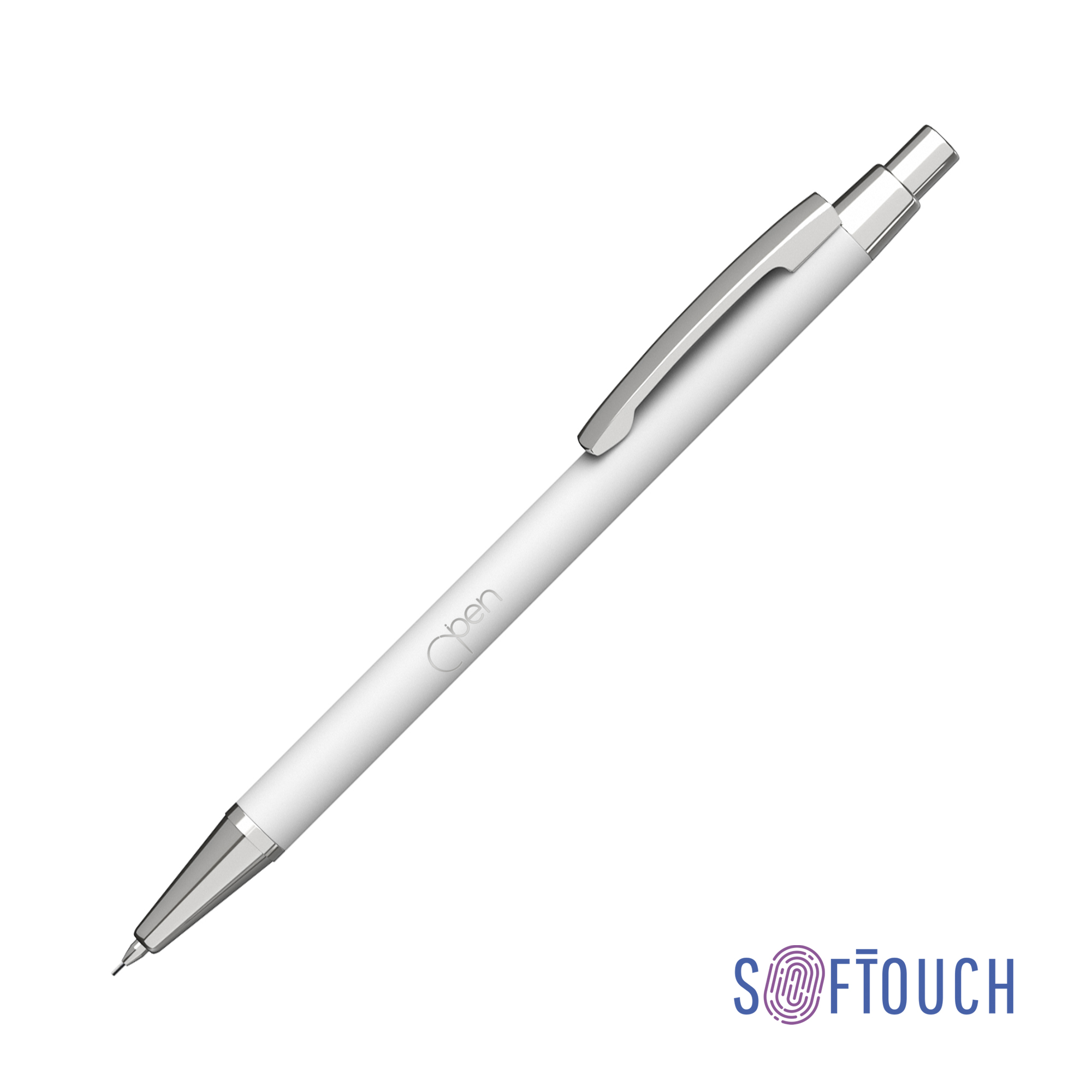 Карандаш механический "Ray", покрытие soft touch, оранжевый