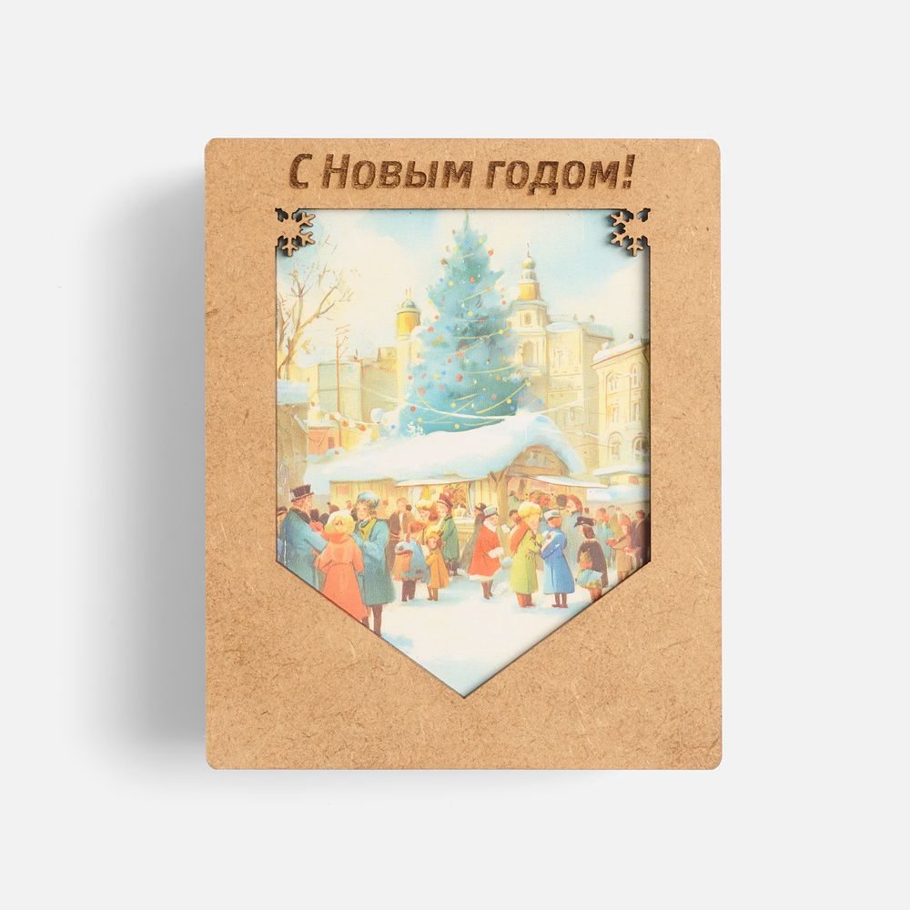 Деревянные флажки «Праздничные мотивы» — пример нанесения логотипа () | Print Logo