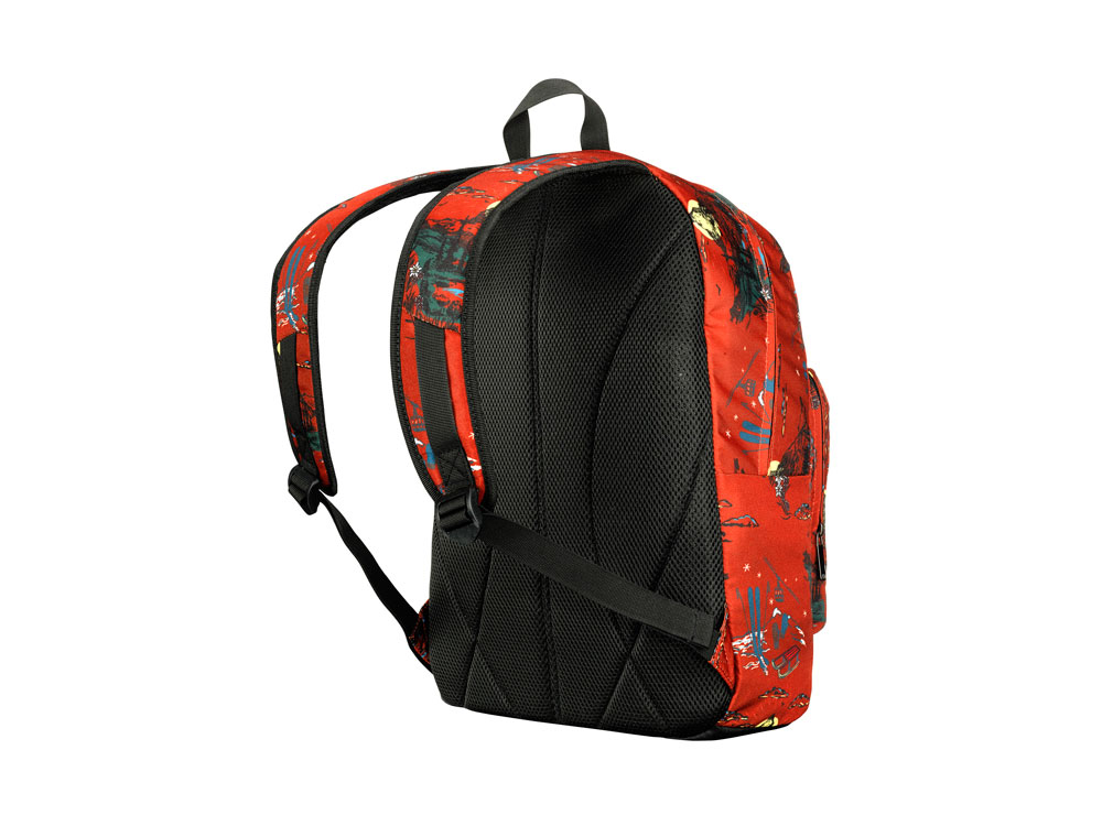Рюкзак Crango WENGER 16'', кирпичный с рисунком Альпы, полиэстер, 31x17x46 см, 24 л