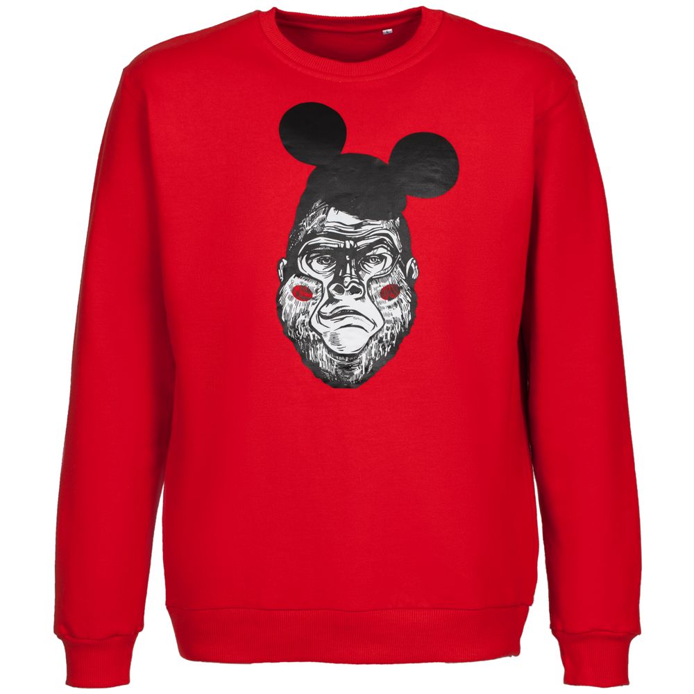 Толстовка Monkey Mouse — пример нанесения логотипа (Принтэссенция) | Print Logo
