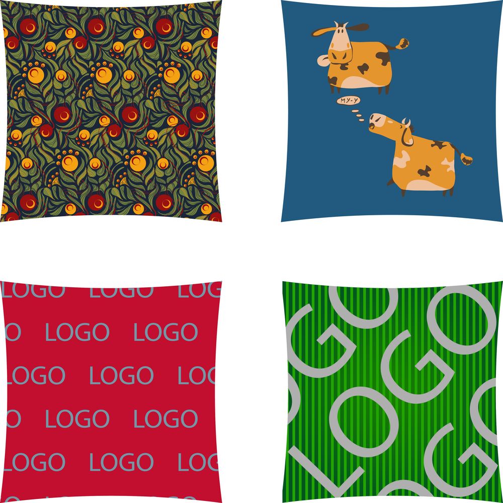 Подушка Pluche на заказ с логотипом  | Print Logo
