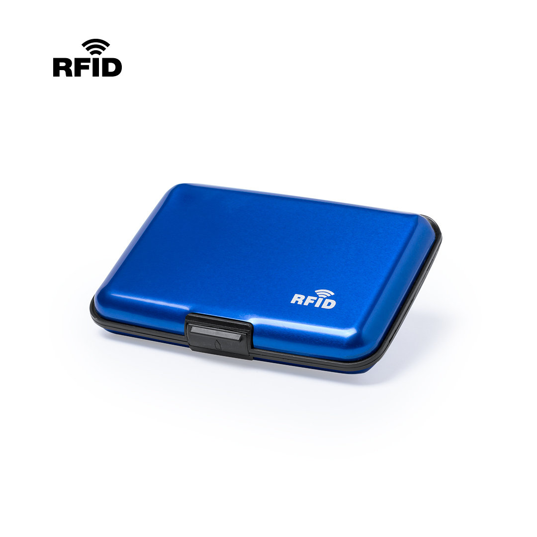 Футляр "Trust" для банковских карт и визиток с RFID - защитой от считывания данных, серебристый, серебристый