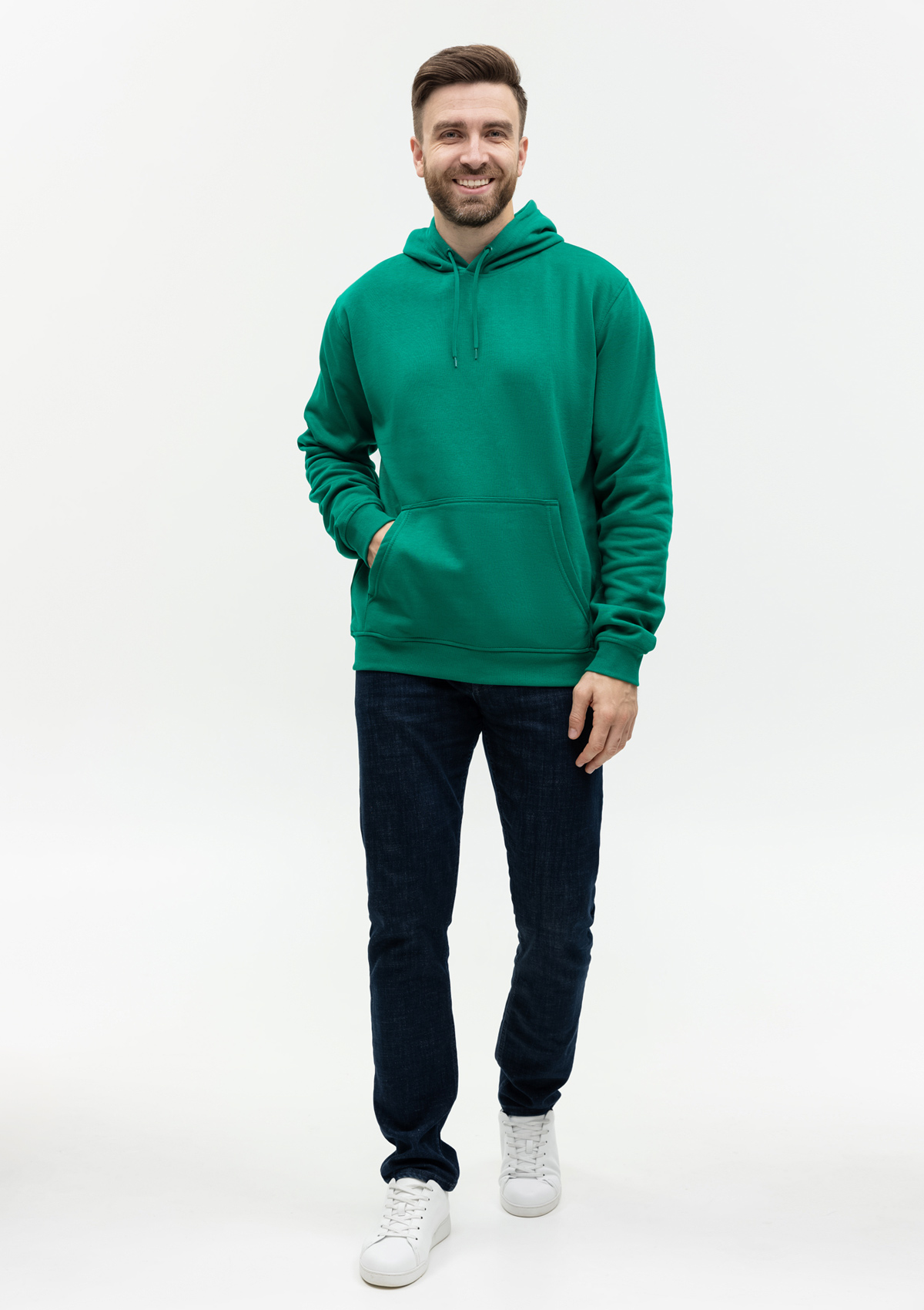 Худи унисекс STAN футер с начёсом 260, 20, Зелёный,  (30/1)  (54/XXL)