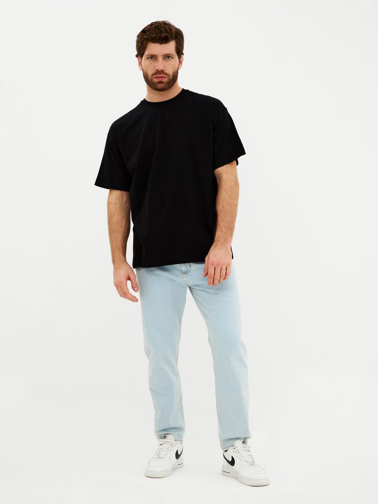 Футболка Oversize Premium, черная, размер XL