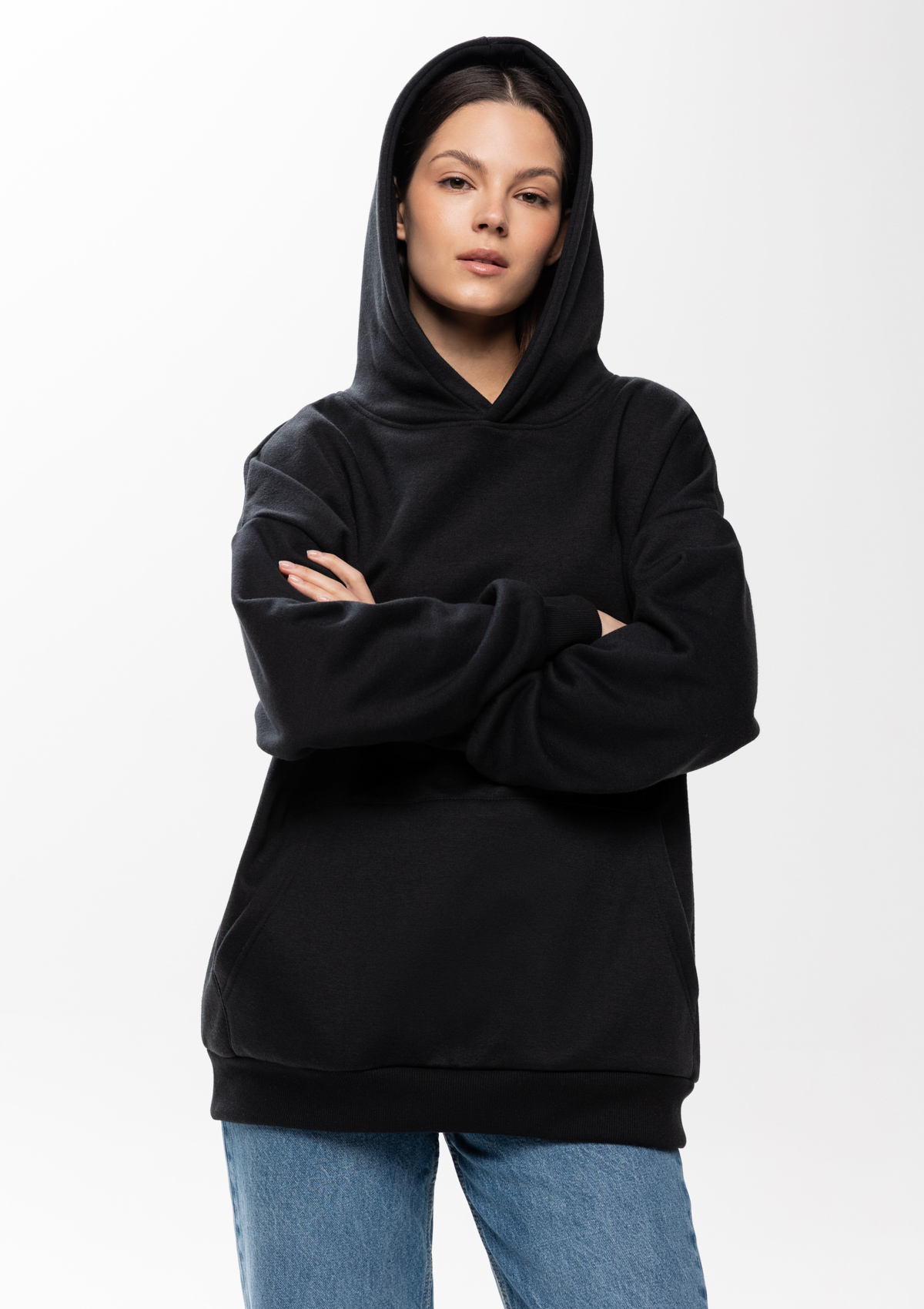 Худи унисекс STAN оверсайз интерсофт 320, 69, Чёрный,  (20)  (54/XXL)