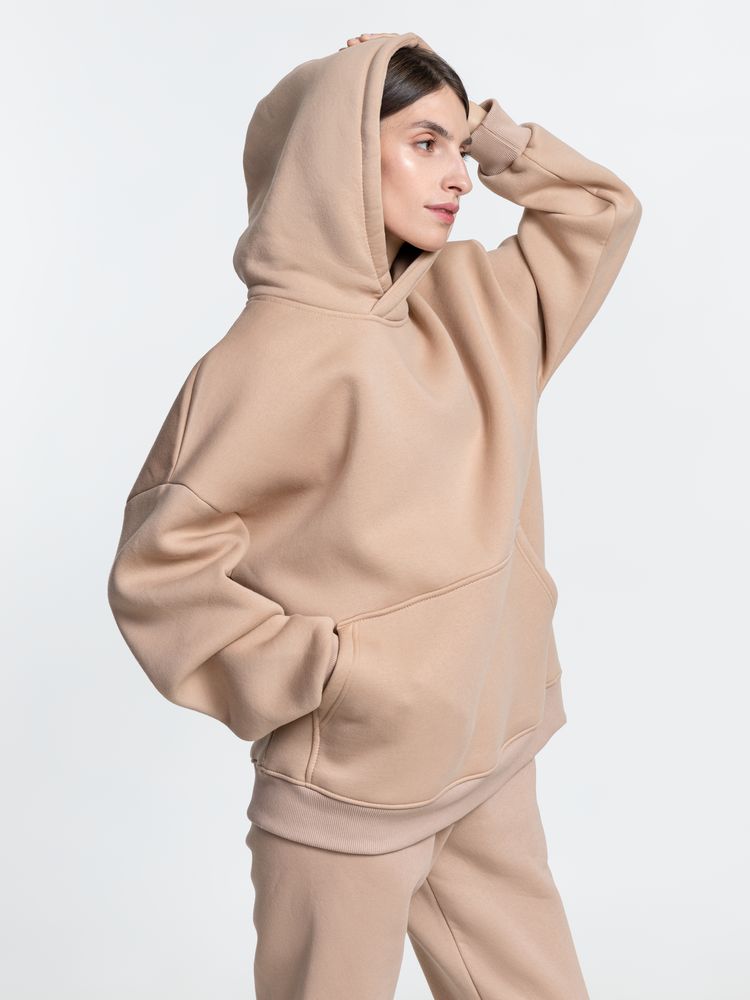 Худи Kulonga Oversize, бежевое (песочное), размер XL/XXL