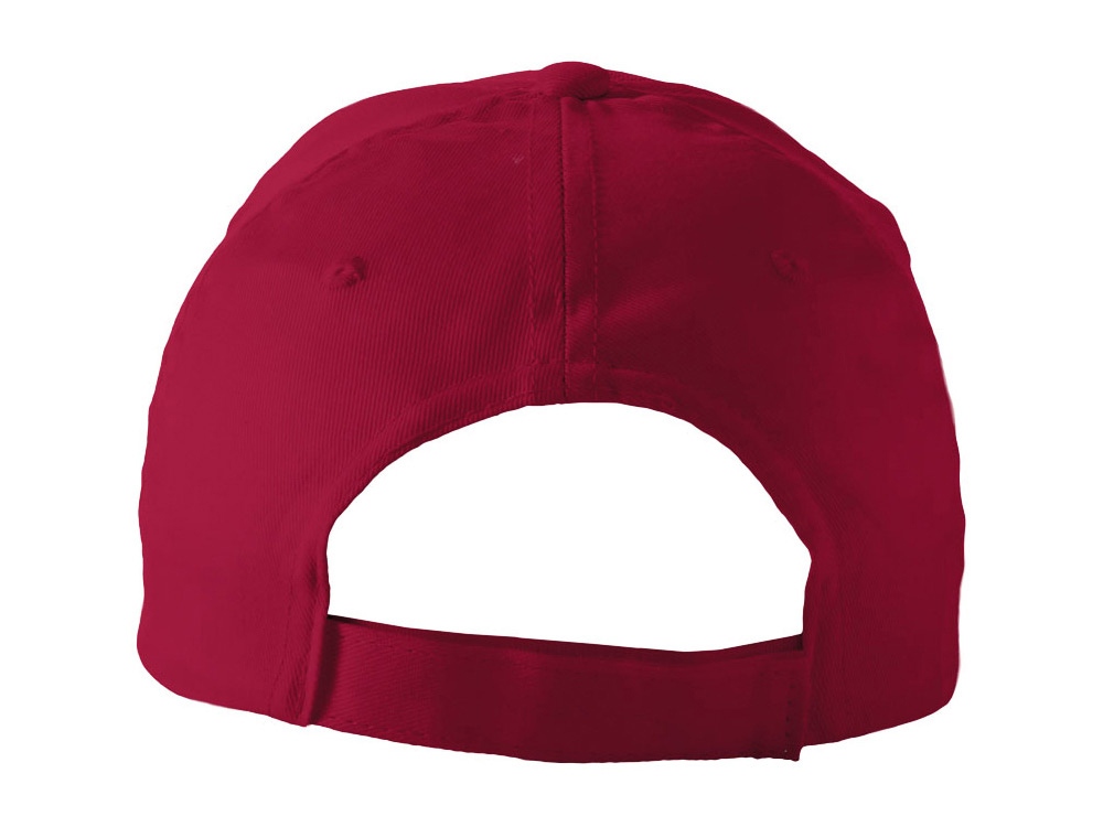 Бейсболка Basic, 5-ти панельная, красный