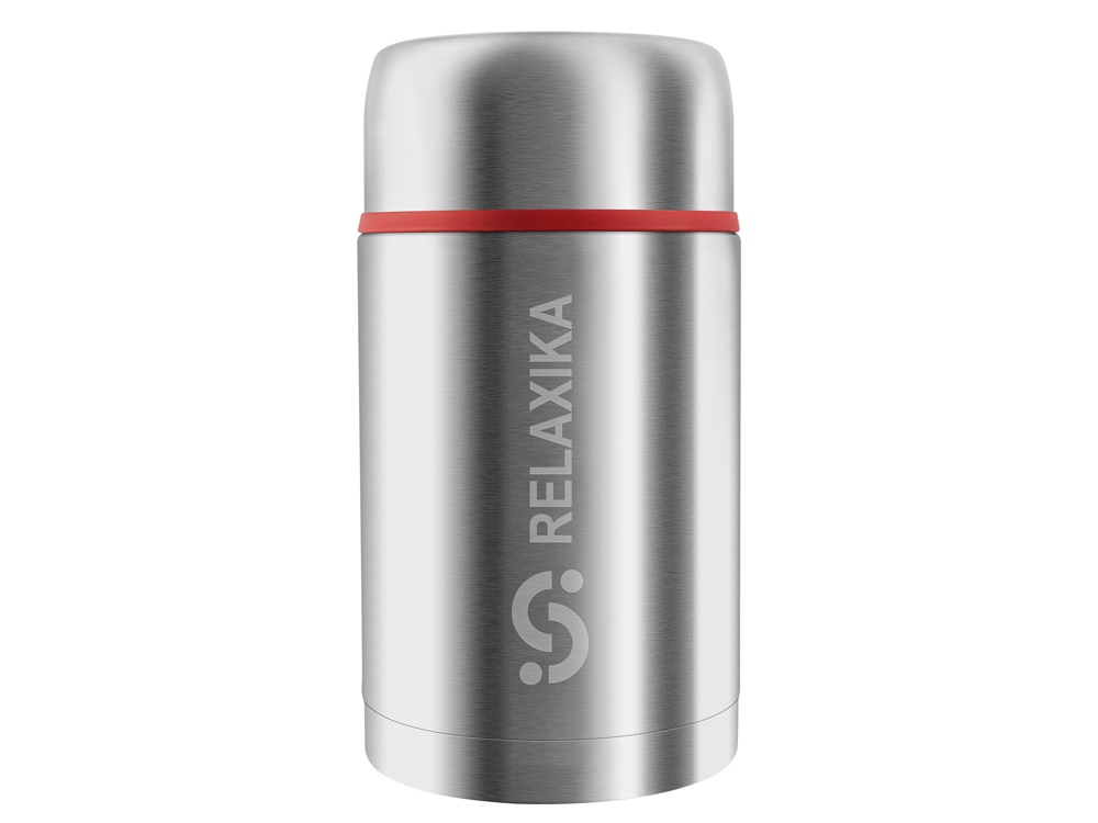 Термос для еды Relaxika 301 в чехле, 1 л с логотипом Relaxika | Print Logo
