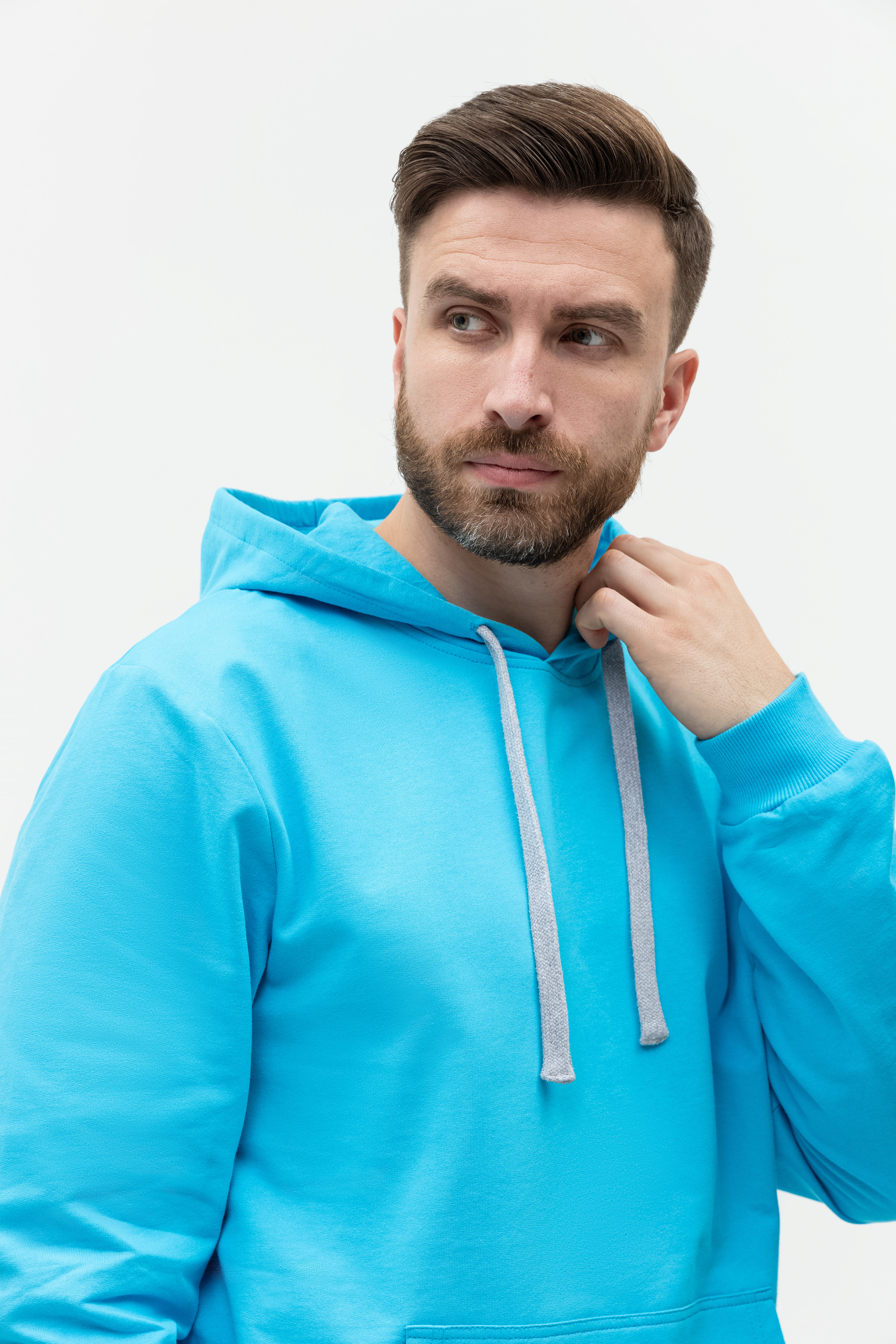 Худи унисекс STAN футер без начёса 260, 23, Бирюзовый,  (32)  (44/XS)