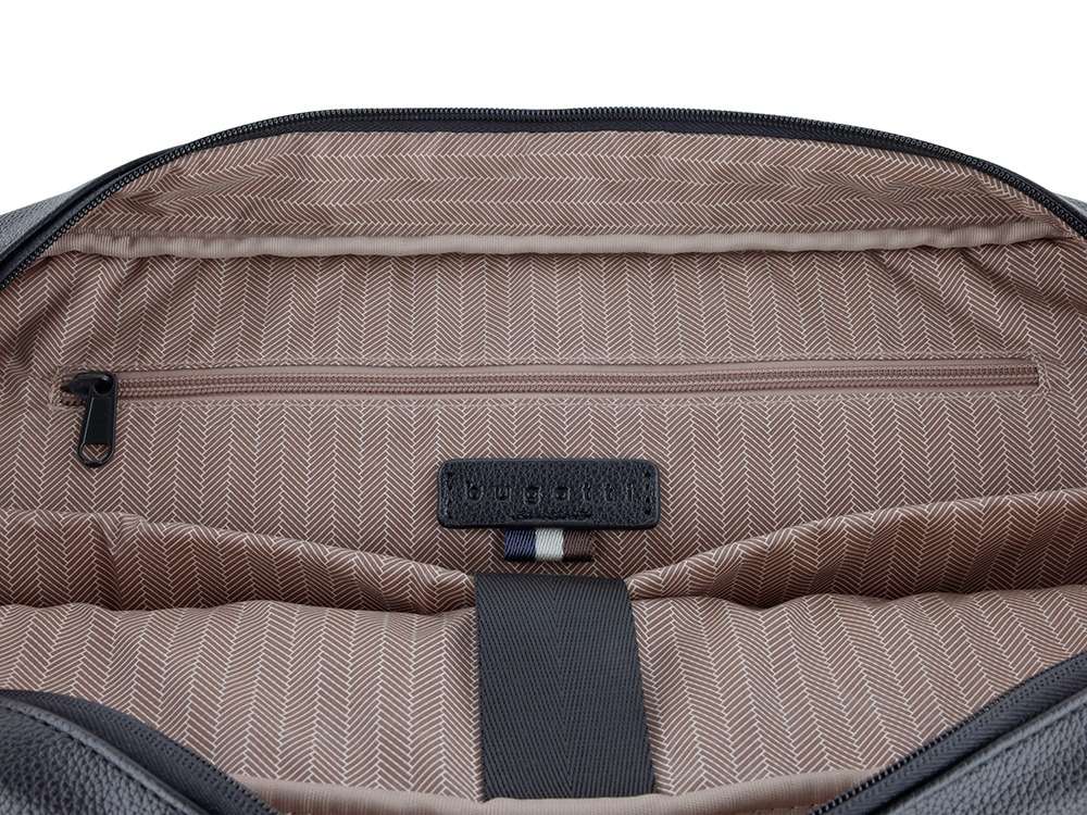 Портфель мужской BUGATTI РИКО | RICO, черный, полиуретан, 40 x 10 x 28,5 см