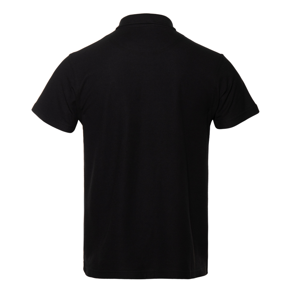 Рубашка поло мужская STAN хлопок/полиэстер 185, 04, Чёрный,  (20)  (60-62/5XL)