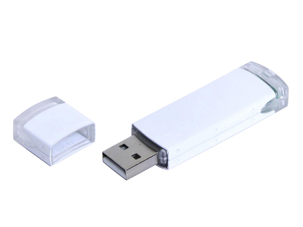 USB 2.0- флешка промо на 64 Гб прямоугольной классической формы с логотипом  | Print Logo
