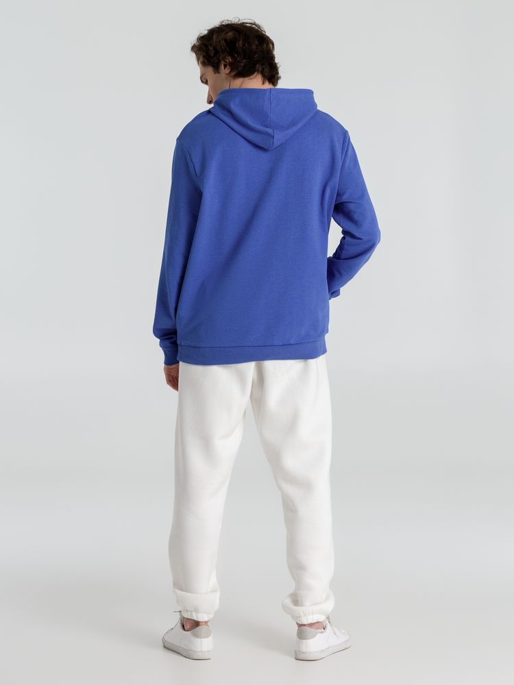 Толстовка с капюшоном унисекс Hoodie, ярко-синий меланж, размер XS
