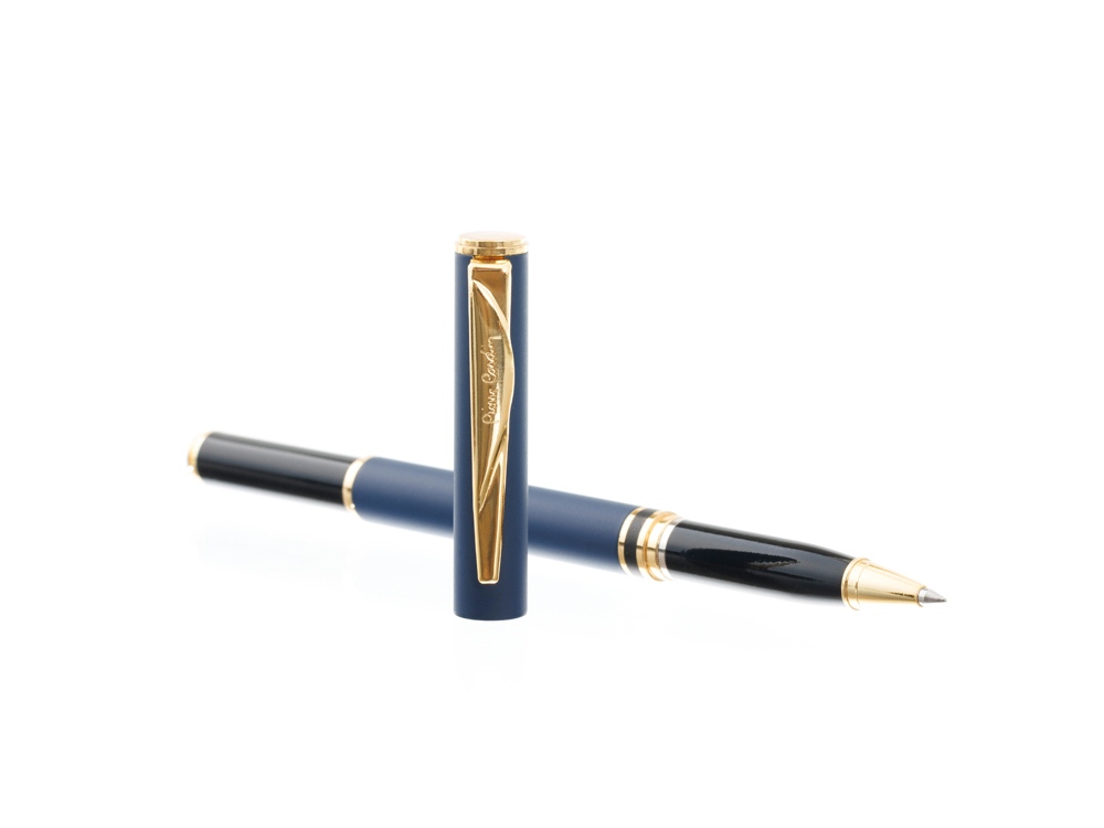Ручка 2 в 1 шариковая и перьевая Pierre Cardin коллекция 2 в 1 | COMBI PEN. Корпус - латунь. Материал клипа - сталь. Цвет - синий. Упаковка Е