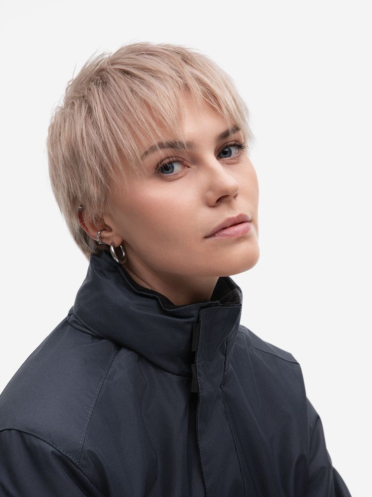 Куртка на стеганой подкладке Robyn темно-синяя, размер 3XL