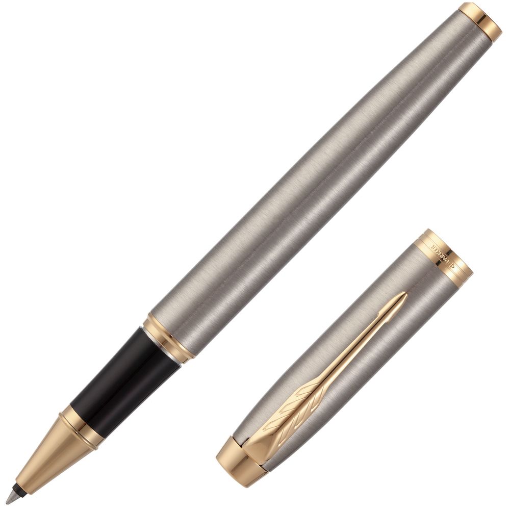 Роллер Parker IM Core T321 Brushed Metal GT F с логотипом Parker | Print Logo