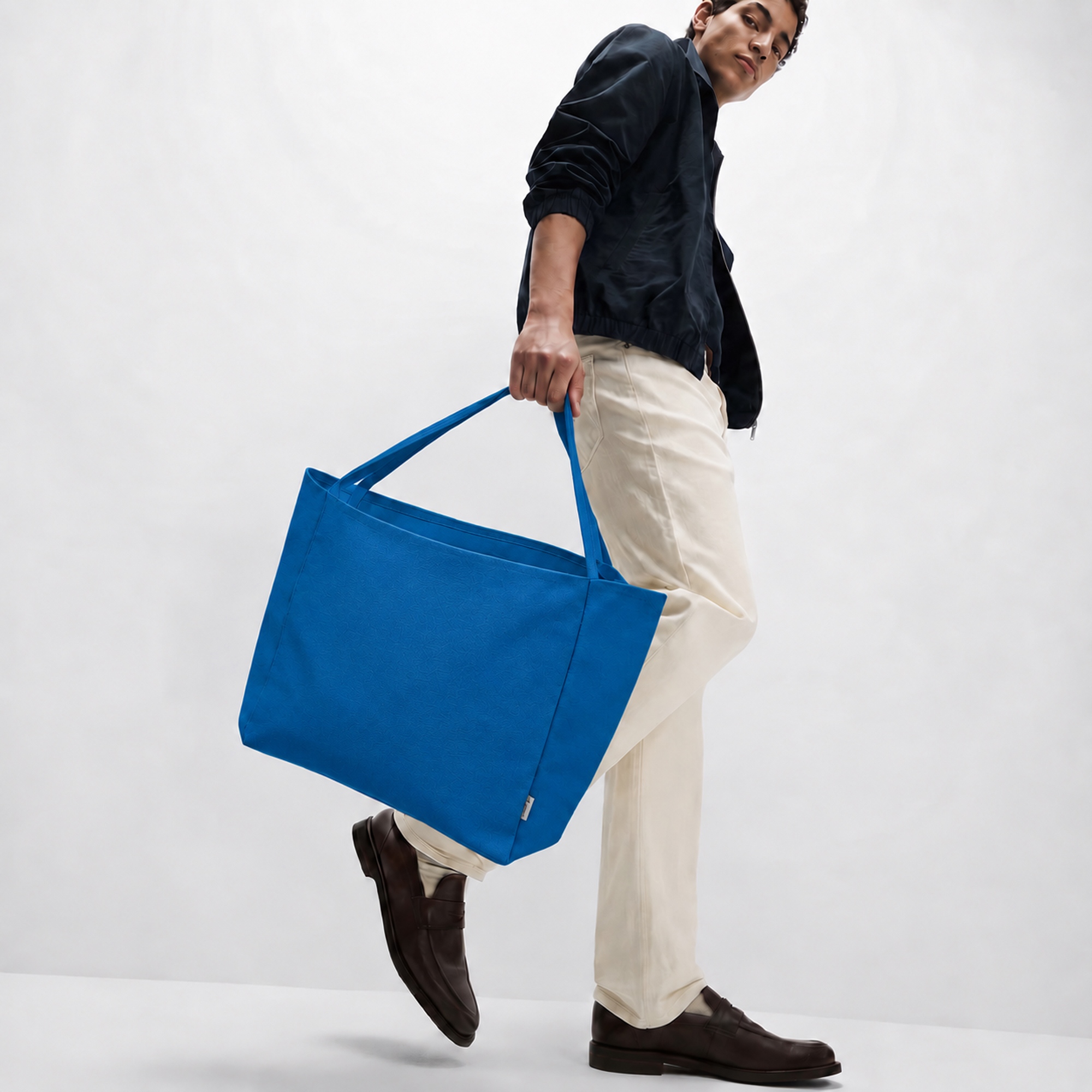 Шоппер-оверсайз Grossbag из переработанного хлопка, 340 г/м2 с логотипом Savio | Print Logo