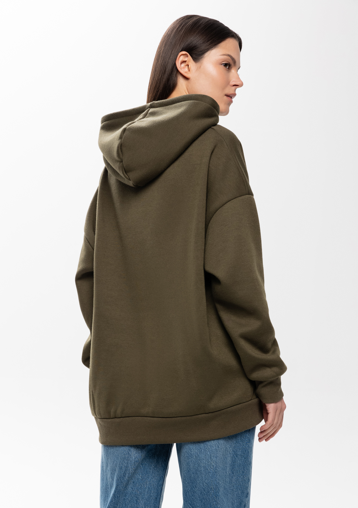 Худи унисекс STAN оверсайз интерсофт 320, 69, Оливковый хаки,  (36)  (52/XL)
