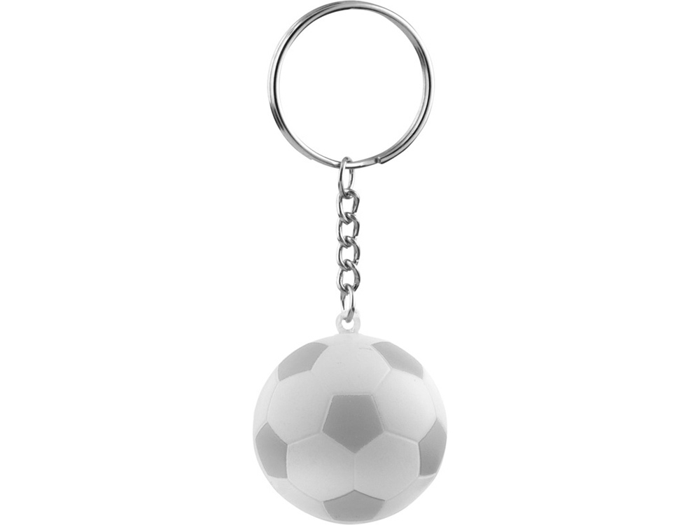 Футбольный брелок Striker, белый/серебристый