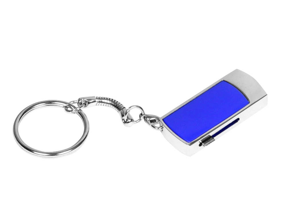 USB 2.0- флешка на 16 Гб с выдвижным механизмом и мини чипом с логотипом  | Print Logo