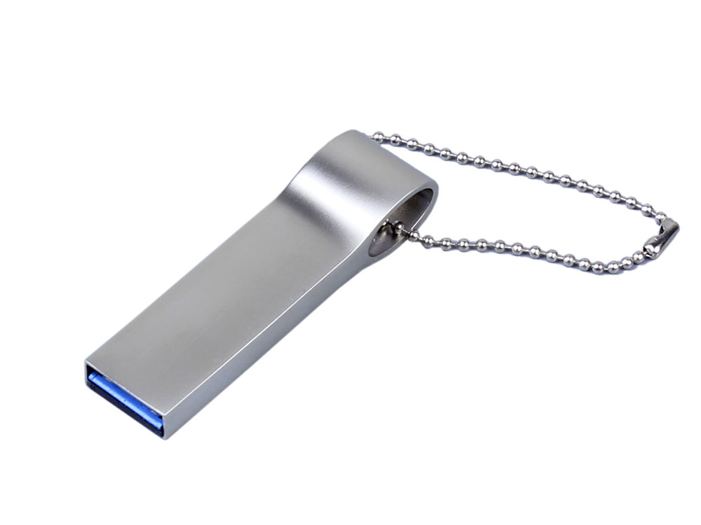 USB 2.0-флешка на 16 Гб с мини чипом и боковым отверстием для цепочки с логотипом  | Print Logo