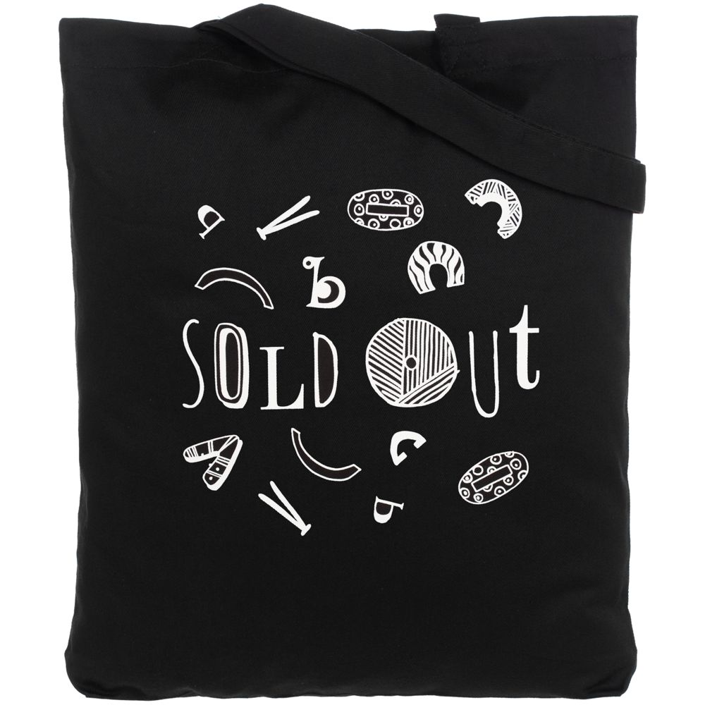 Холщовая сумка Sold Out — пример нанесения логотипа (Соль) | Print Logo