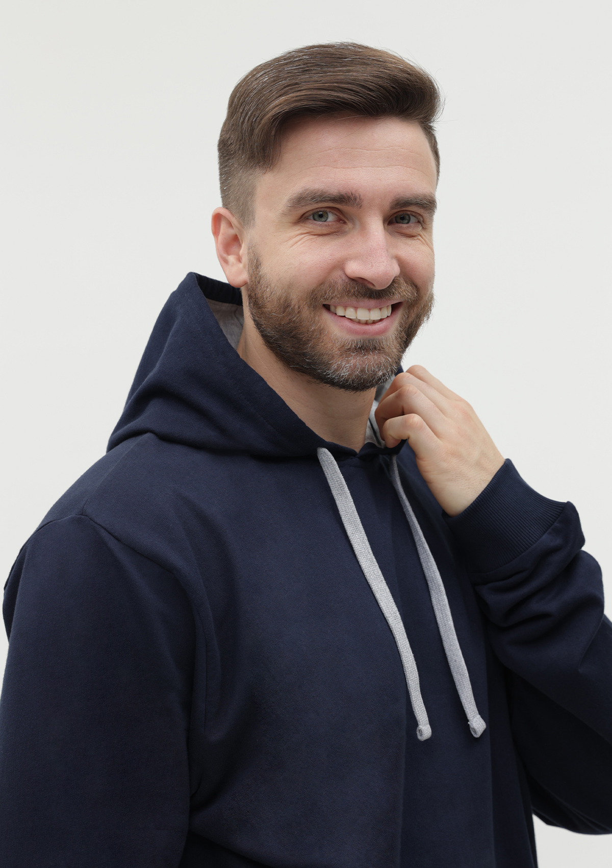 Худи унисекс STAN футер без начёса 260, 23, Тёмно-синий,  (46)  (46/S)