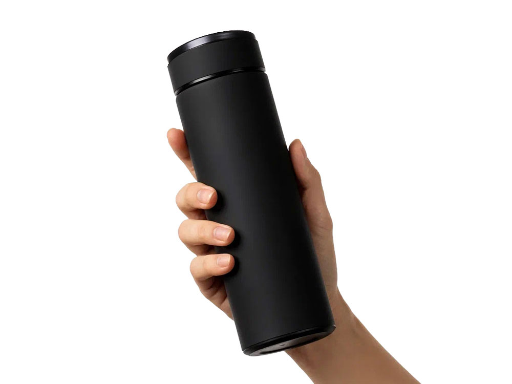 Вакуумный термос Vacuum Flask C1, soft touch, 420мл, черный
