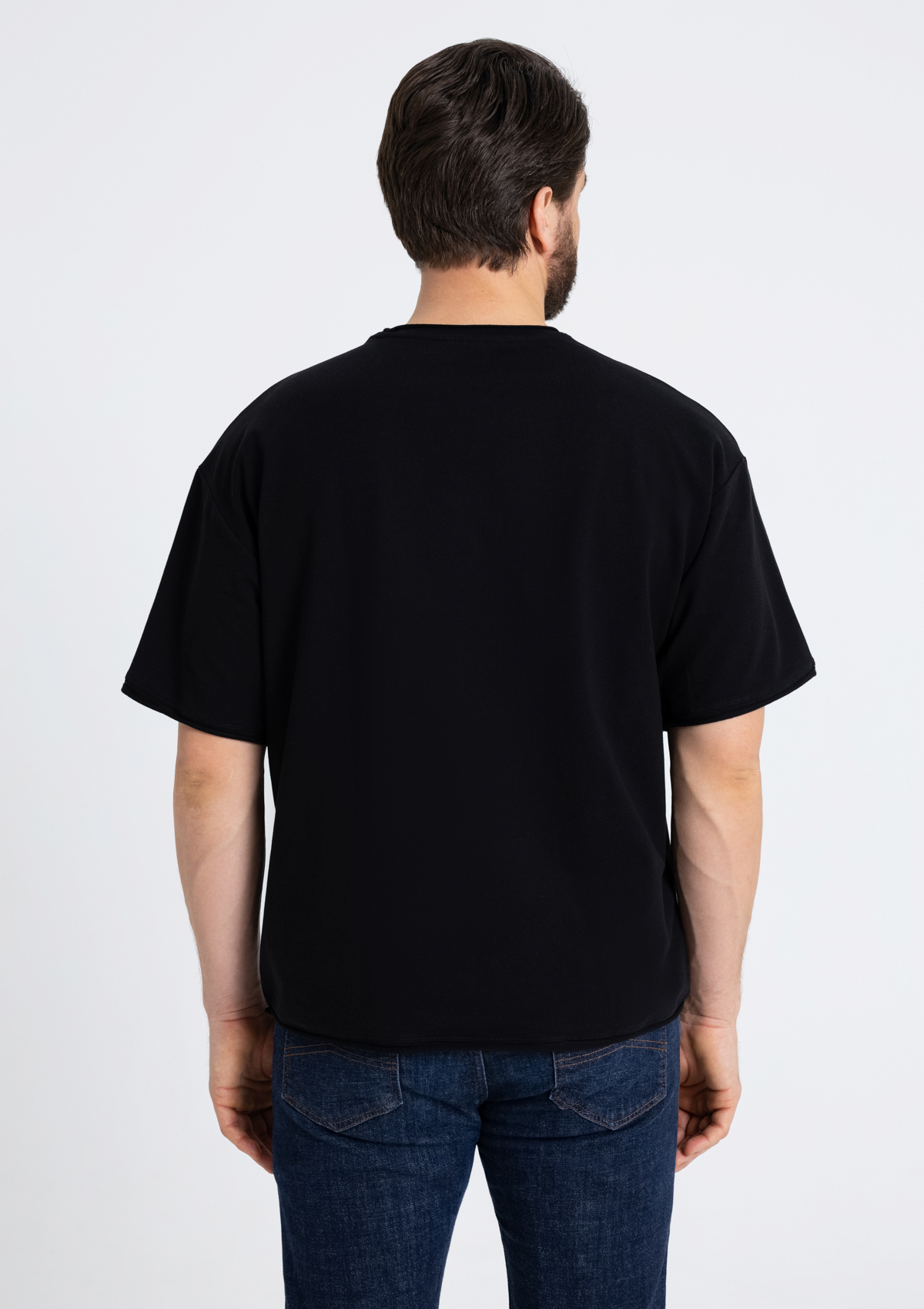 Футболка унисекс оверсайз STAN хлопок/спандекс 260, 41, Чёрный,  (20)  (54/XXL)