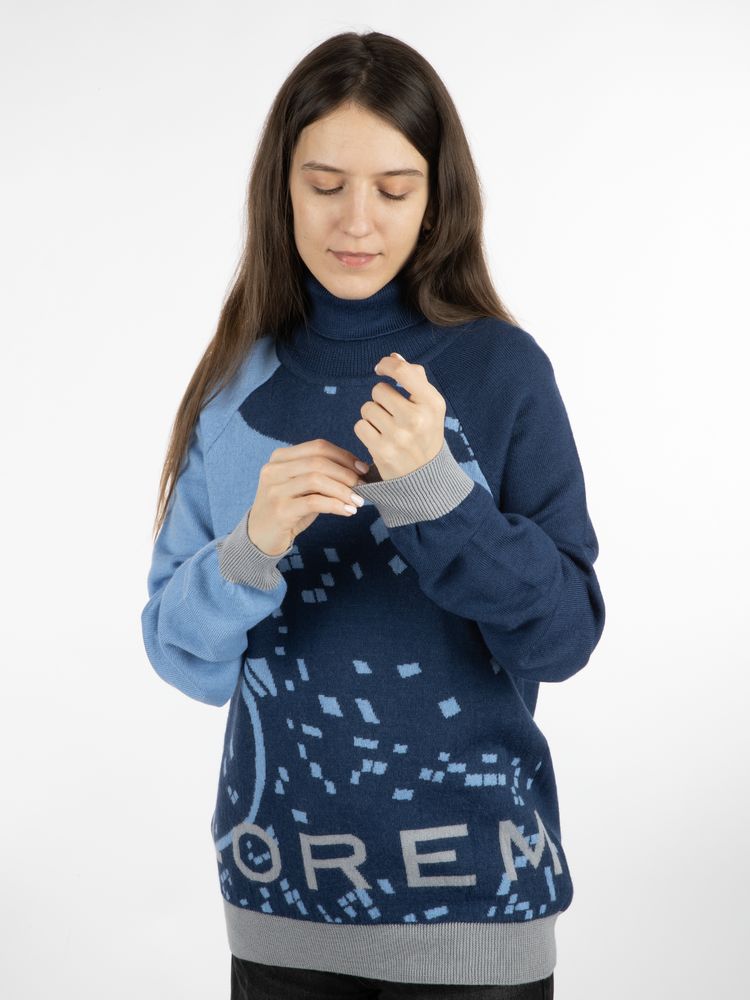 Свитер на заказ Tricksy Net Reglan, полушерсть, размер XXL