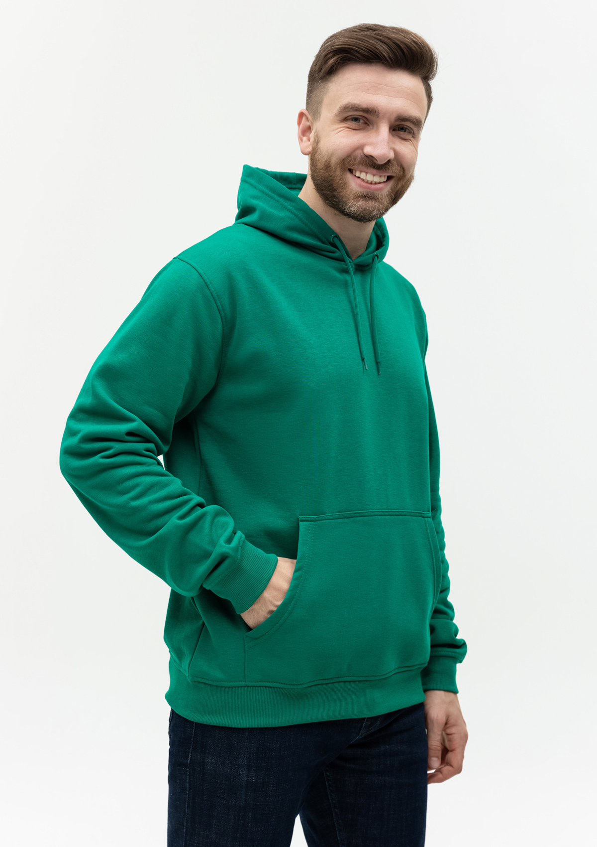Худи унисекс STAN футер с начёсом 260, 20, Зелёный,  (30/1)  (54/XXL)