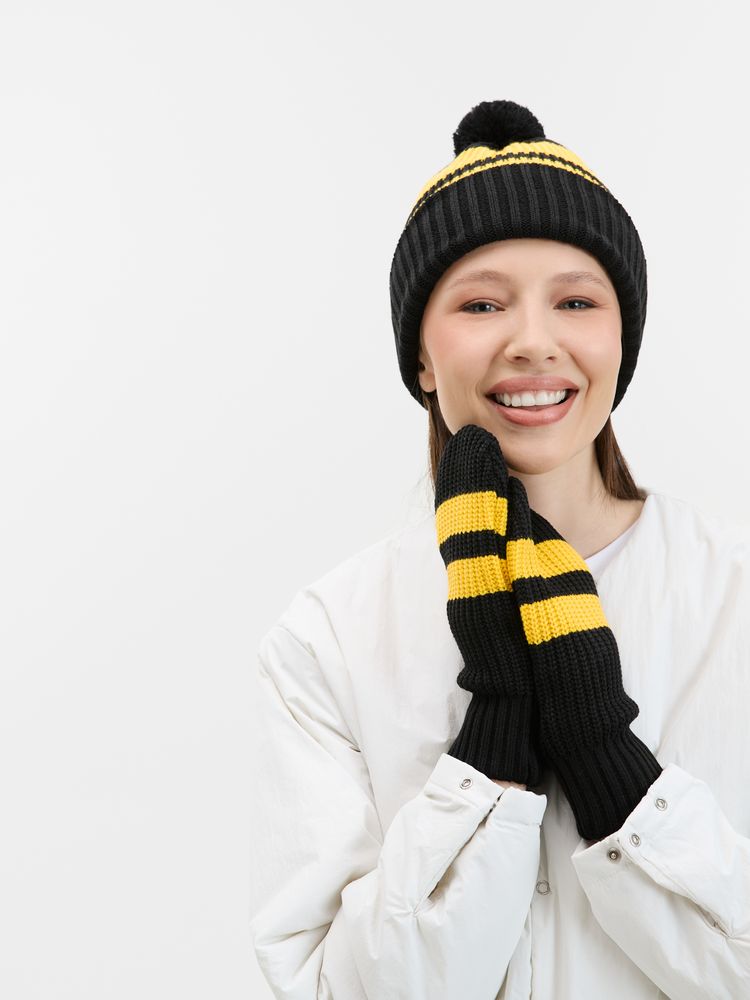 Варежки Winwear, черные, размер S/M