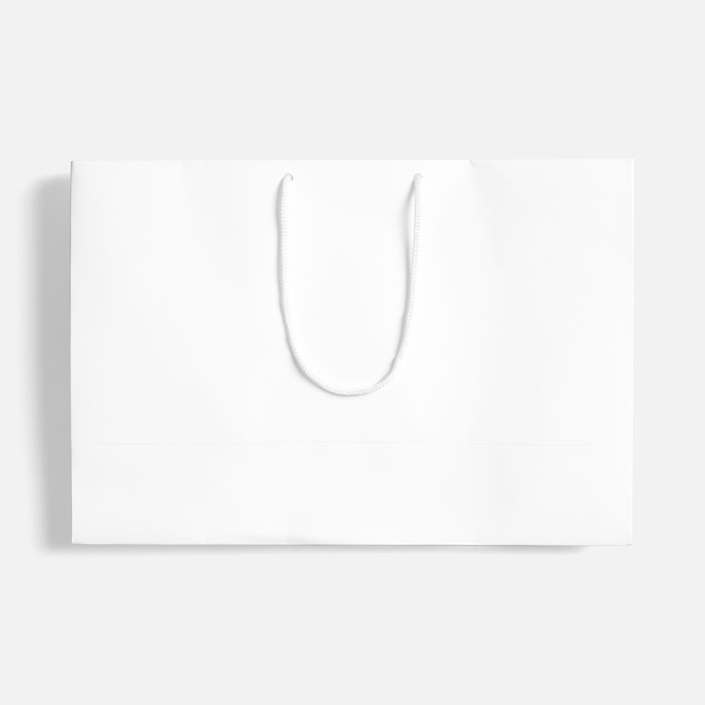 Пакет бумажный с ламинацией Lami Tote M — пример нанесения логотипа () | Print Logo
