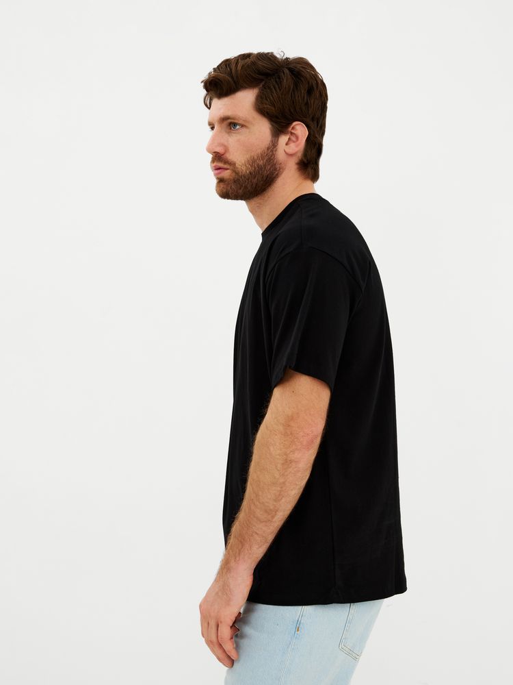 Футболка Oversize Premium, черная, размер XL
