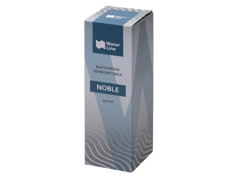 Вакуумная термокружка Noble с крышкой 360,Waterline, черный (Р)