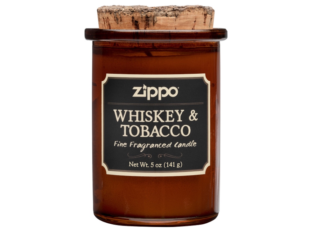 Ароматизированная свеча Whiskey &amp; Tobacco с логотипом ZIPPO | Print Logo
