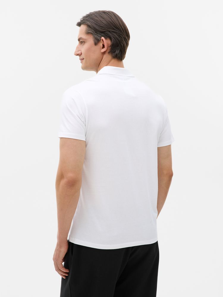Рубашка поло мужская Prescott men 170 белая, размер XXL