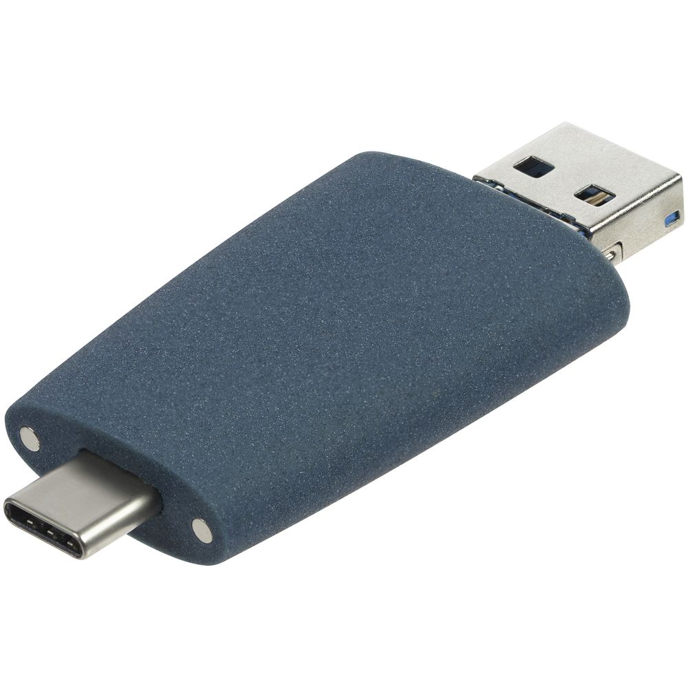 Флешка Pebble Universal, USB 3.0, серая