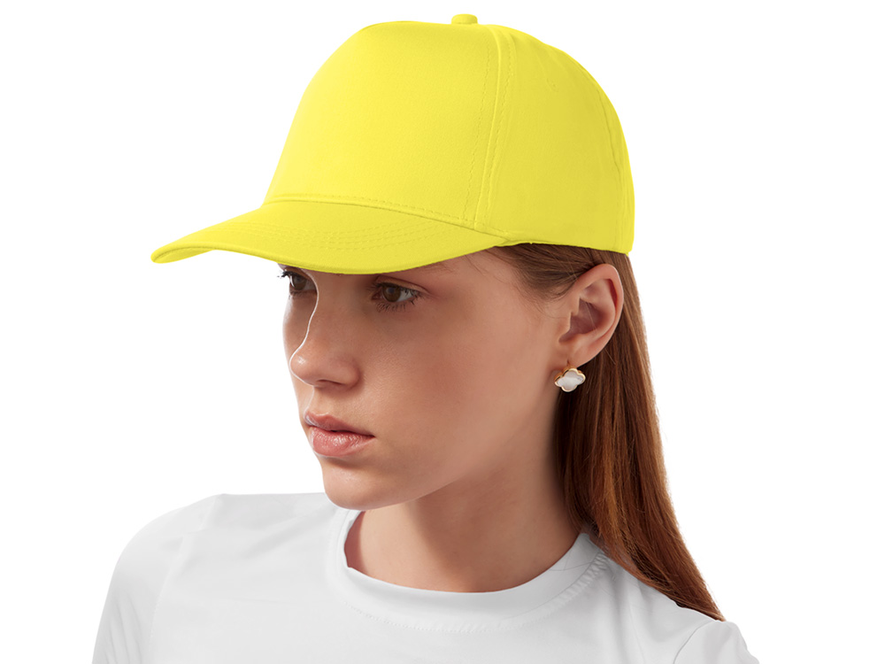 Бейсболка Мемфис 230 5-панельная, yellow
