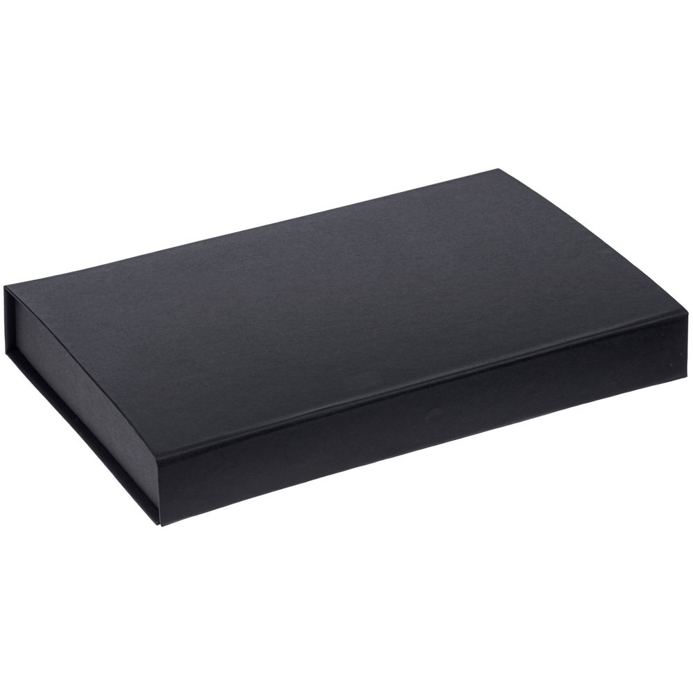 Коробка Silk с ложементом под ежедневник 13x21 см, флешку и ручку, ver. 2 — пример нанесения логотипа () | Print Logo