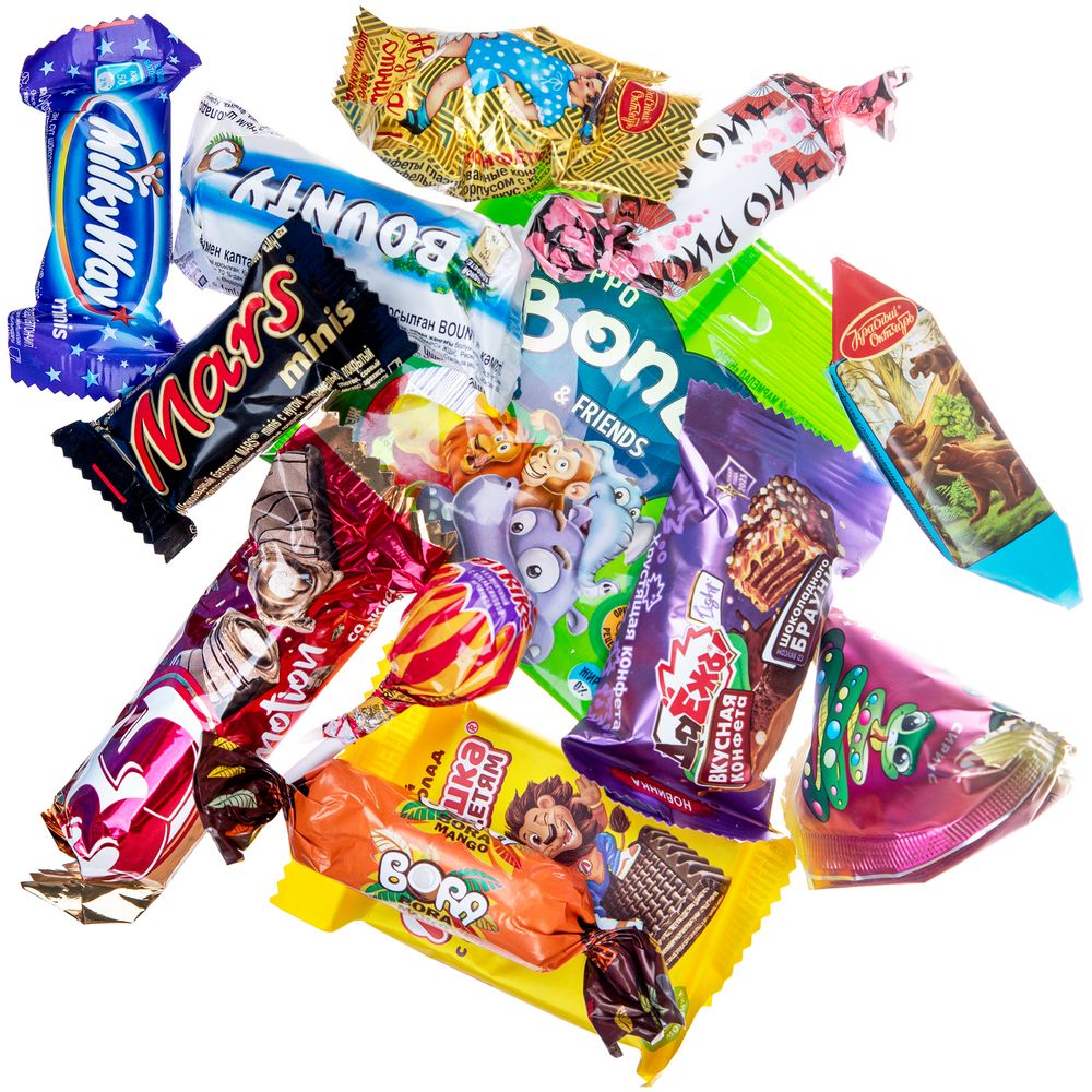 Набор сладостей Candyland с логотипом сделано в России | Print Logo