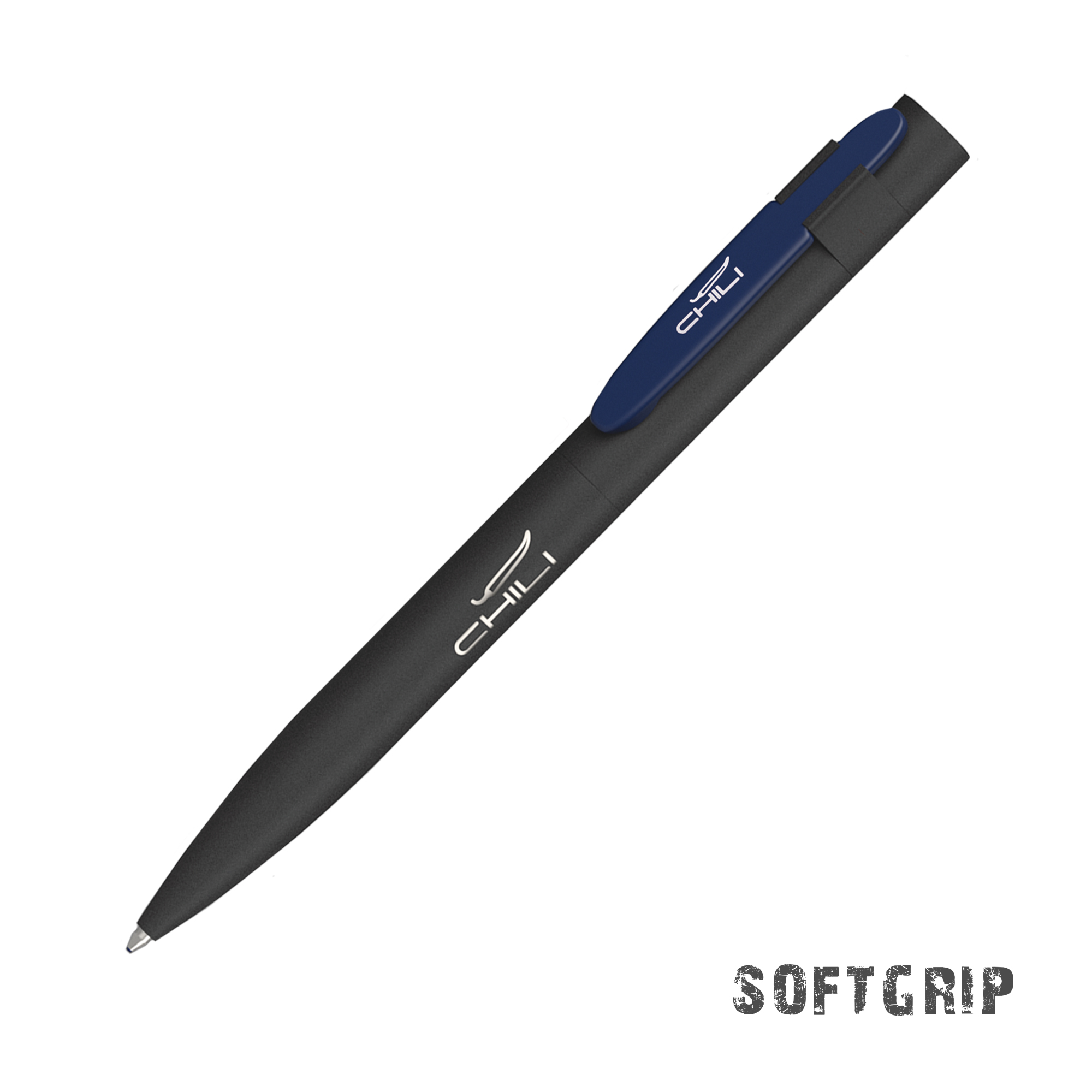 Ручка шариковая "Lip SOFTGRIP", черный с фуксией