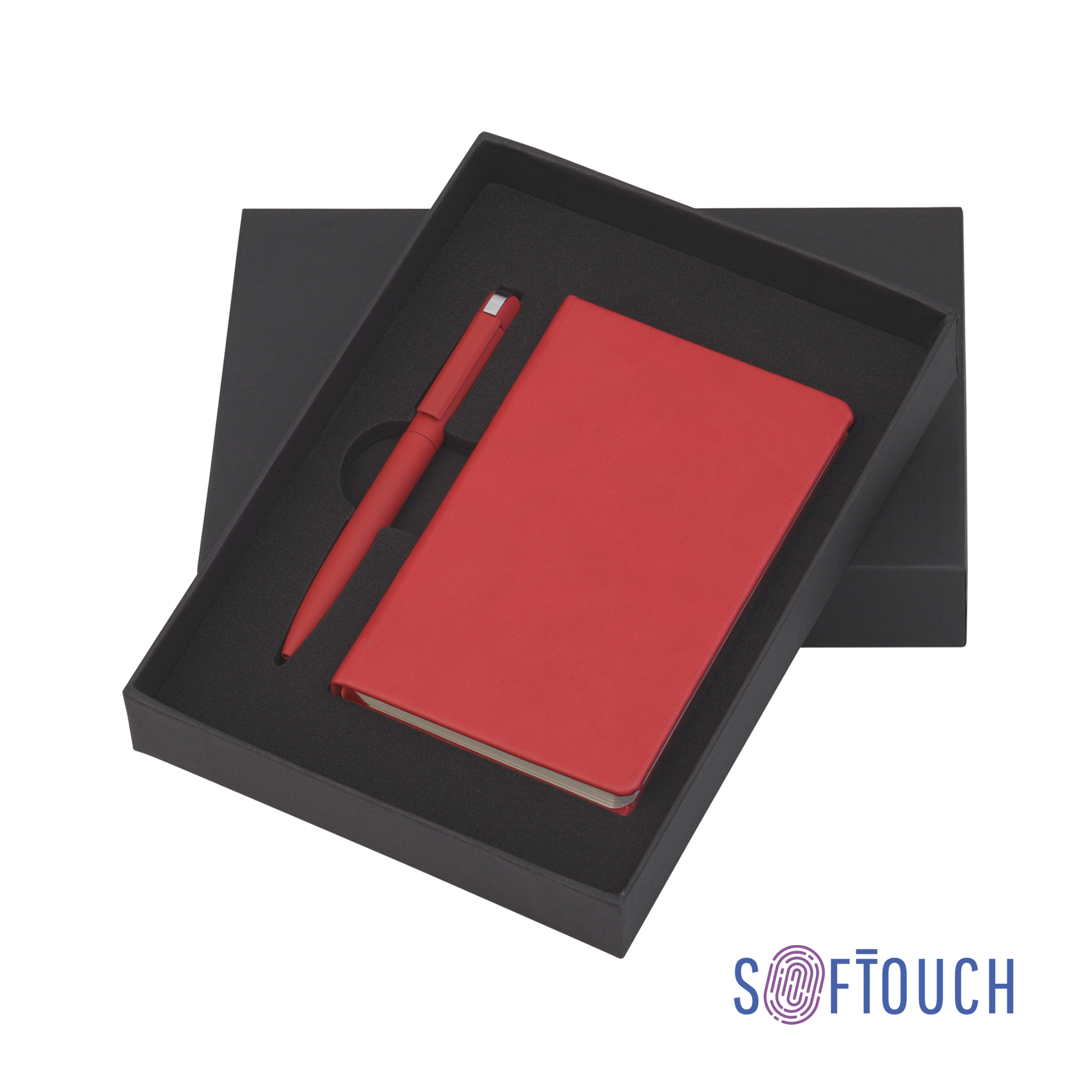 Набор подарочный "Лорен" с блокнотом А6, покрытие soft touch фото на сайте Print Logo.